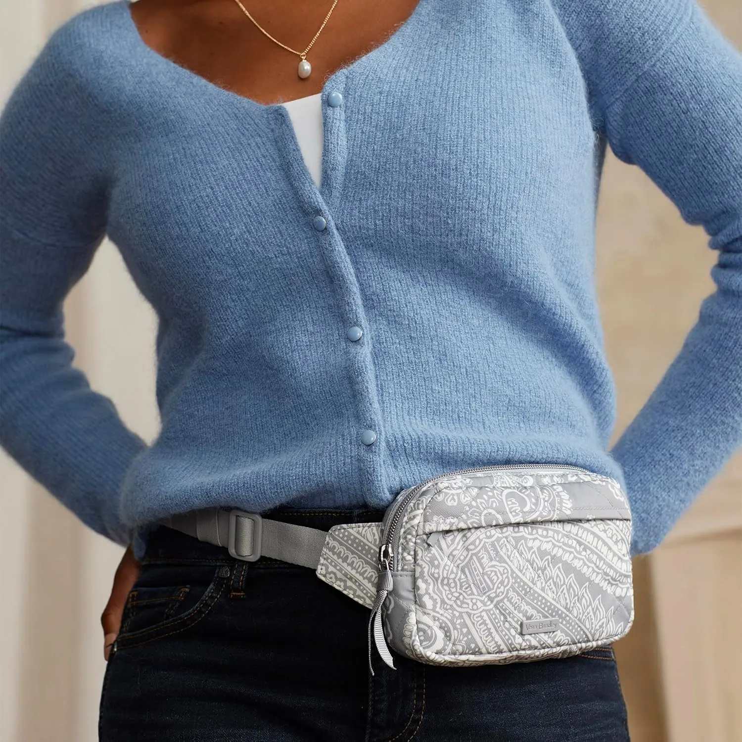 Vera Bradley Women's Performance Twill Mini Belt Bag Sling Crossbody