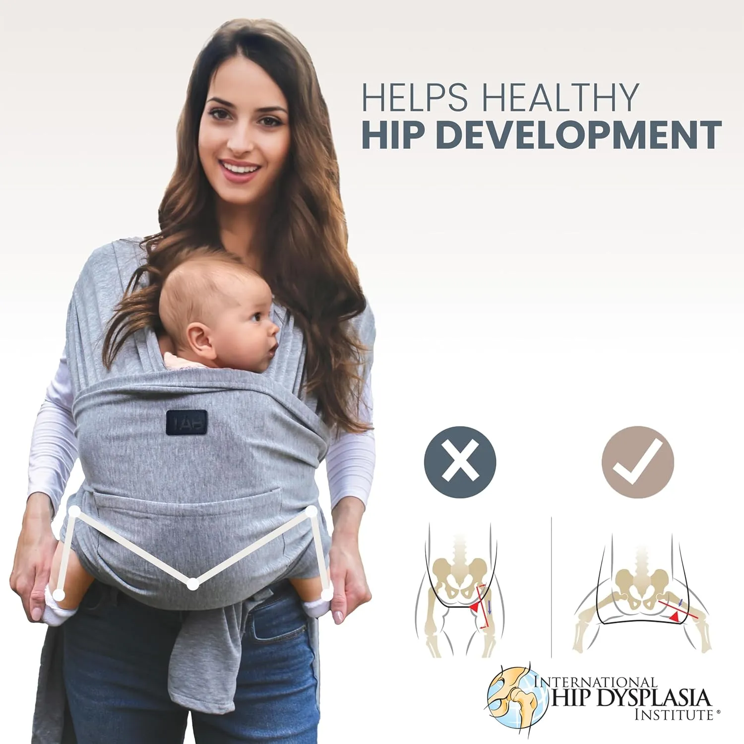 Versatile Gray & Black Baby Carrier Wrap: Comfortable, Soft & Supportive, Adjustable Ring Sling for Mom & Dad, Ideal for Baby Registry, Newborn to Toddler, Baby Shower