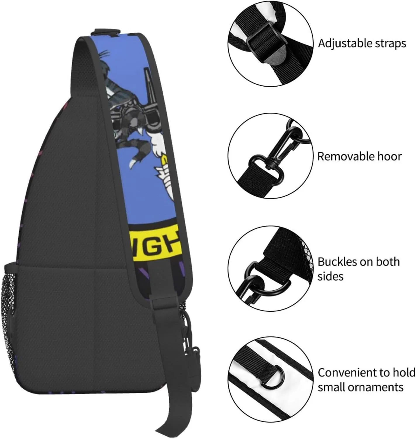 Vf 124 Gunfighters Crossbody Backpack For Men Women Sling Shoulder Dachshunds Dog Chest Bag Lightweight One Strap Multipurpose Travel Hiking Daypack