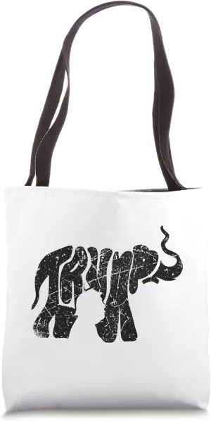 Vintage Elephant Trump Silhouette Republican Supporter Tote Bag