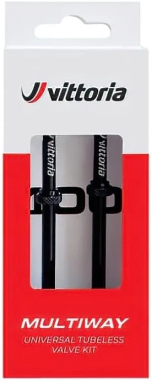 Vittoria Multiway Tubeless Valve Black, 80Mm