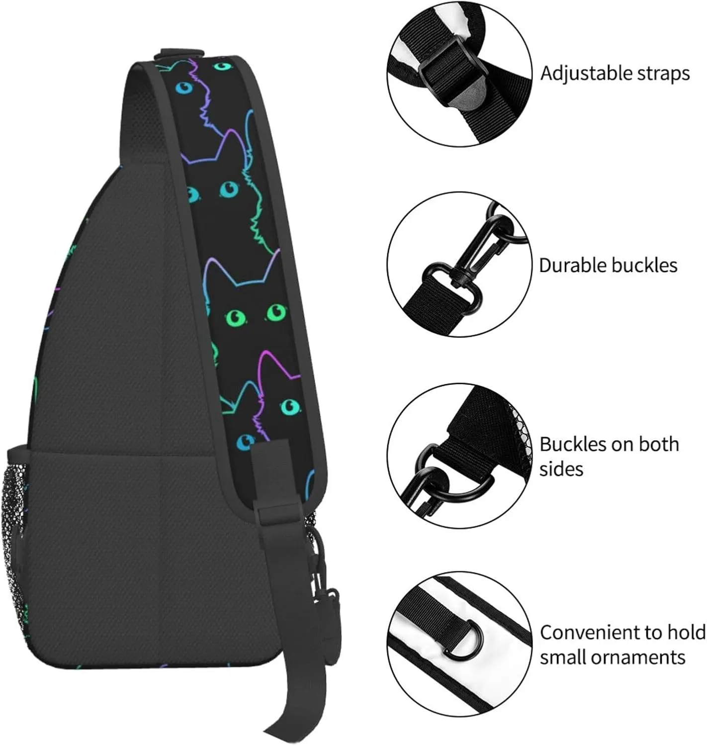 VOOHDDY Sling Bag For Women Men Travel Hiking Backpack Crossbody Shoulder Chest Bags Casual Daypack Sport