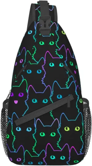 VOOHDDY Sling Bag For Women Men Travel Hiking Backpack Crossbody Shoulder Chest Bags Casual Daypack Sport