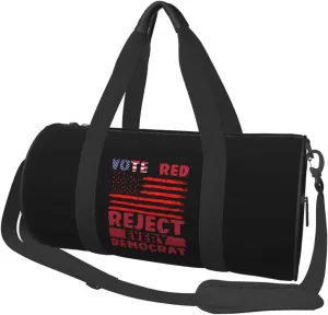 Vote Red Reject Every Democrat Pro Republican Duffel Bag Gym Bag Travel Sports Tote Large Foldable Beach Swim Yoga8