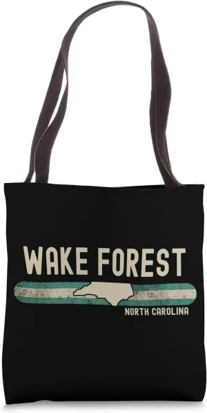 Wake Forest NC | North Carolina | Travel & 80s Style Tote Bag