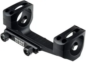 WARNE LRSKEL30TW 20MOA, Extended Skeletonized 30mm MSR Mount, in-Built 20MOA, Steel Threaded Inserts, Black