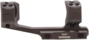 WARNE XSKEL30TW Gen 2, Extended Skeletonized 30mm MSR Mount, 6061 T6 Aluminum, Steel Threaded Inserts, Black