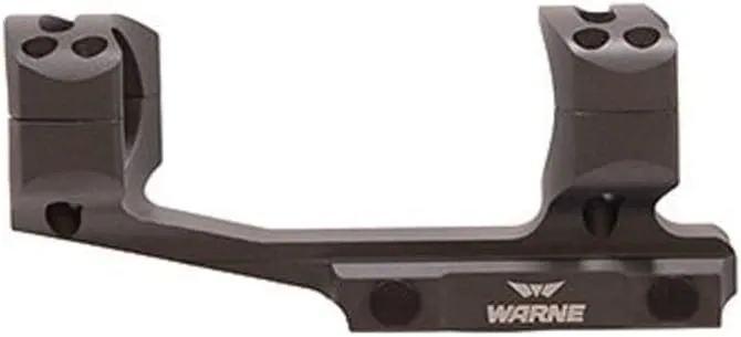 WARNE XSKEL30TW Gen 2, Extended Skeletonized 30mm MSR Mount, 6061 T6 Aluminum, Steel Threaded Inserts, Black