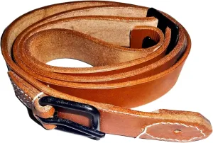 warreplica Austrian Austria Hungarian Steyr-Mannlicher m95 m-95 m1895 / Czech VZ24 VZ23 VZ-24 VZ-23 98 Mauser Leather Sling/Carbine Sling - Reproduction