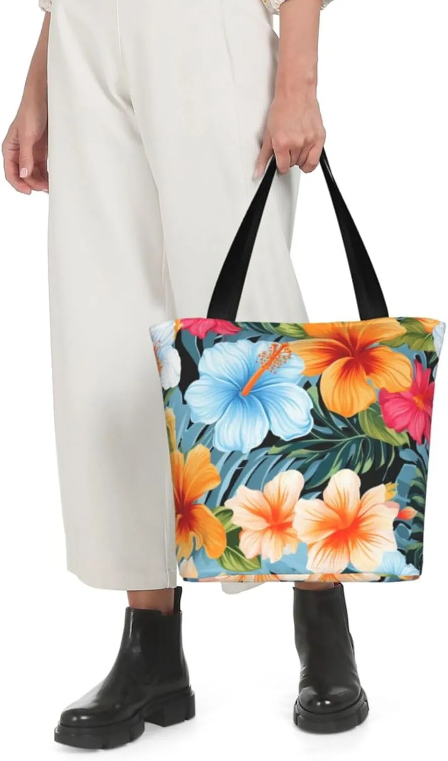 Watermelon Watermelon Seeds Women's Tote Bag Lightweight Shopping Handbag Travel Shoulder Bag With Zipper