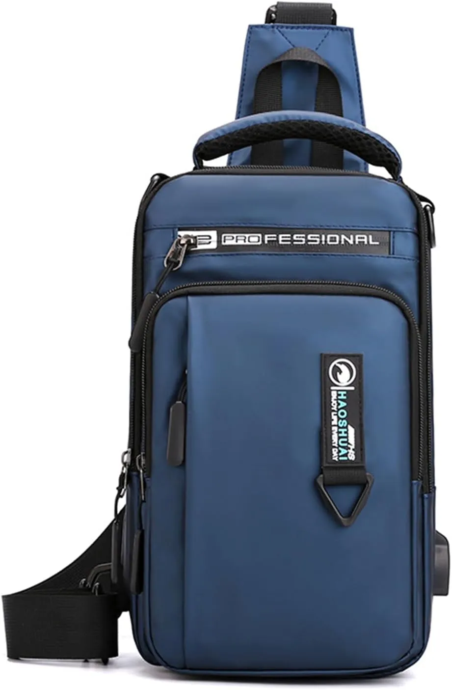 Waterproof Sling Bag for Men and Women,Chest Bag Shoulder Backpack Crossbody Backpack Hiking Daypack Travel Backpack(Blue)