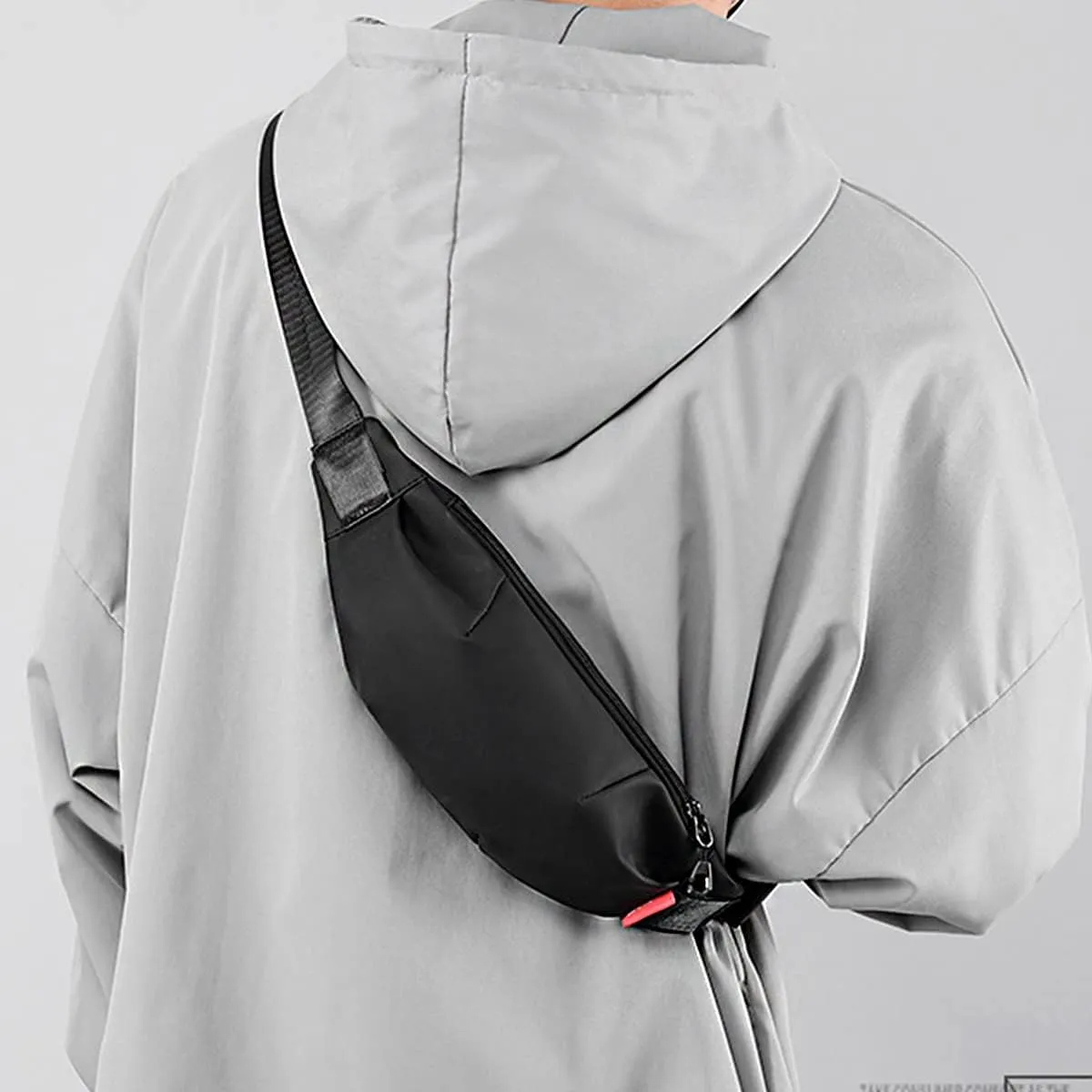 Waterproof Sling Bag Travel Waist Bag for Man Woman Lightweight Crossbody Shoulder Backpack for Biking Hiking Work