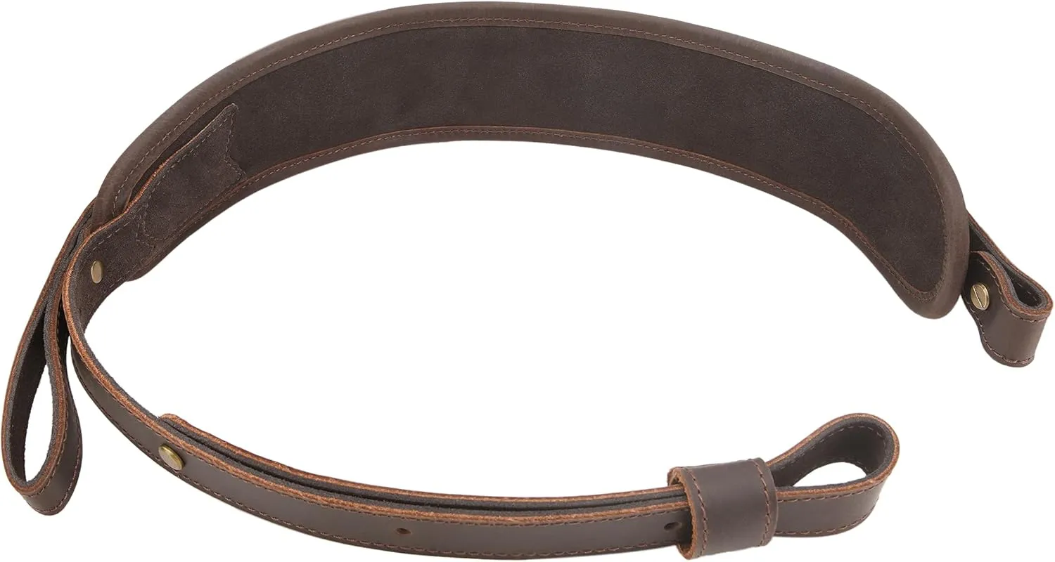 WAYNE'S DOG Leather Gun Sling Shell Holder Hunting Rifle Sling with Handle Strap for .308 .357 .30-30 .45-70 12GA
