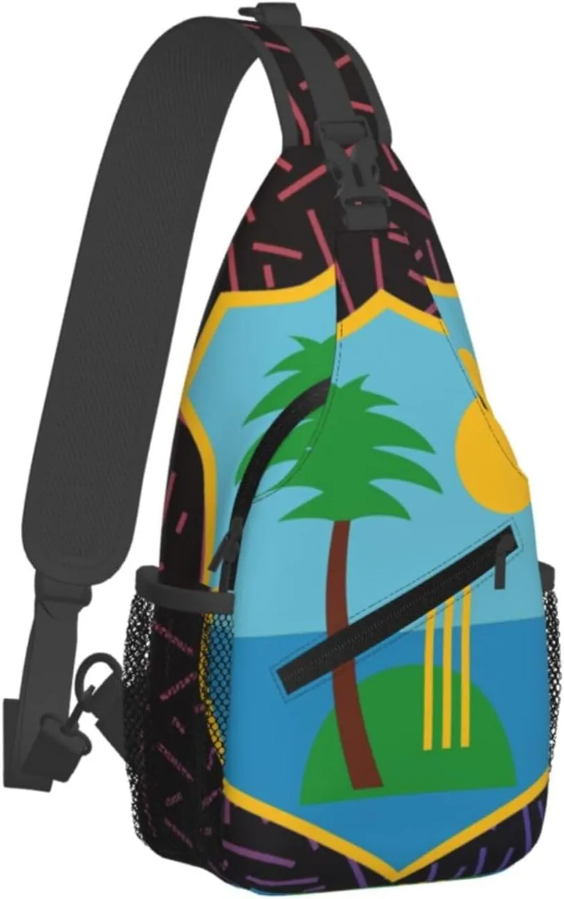 West Indies Small Crossbody Backpack Sling Bag For Men Women Mini One Shoulder Chest Bags Gym Sport Travel Hiking Daypack