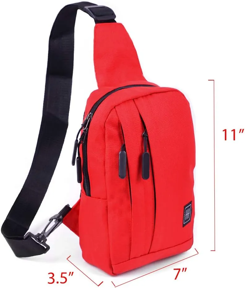 WESTEND Crossbody Canvas Sling Bag Backpack with Reversible Strap