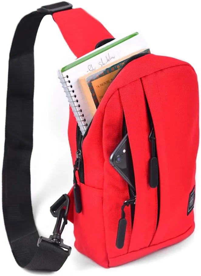 WESTEND Crossbody Canvas Sling Bag Backpack with Reversible Strap