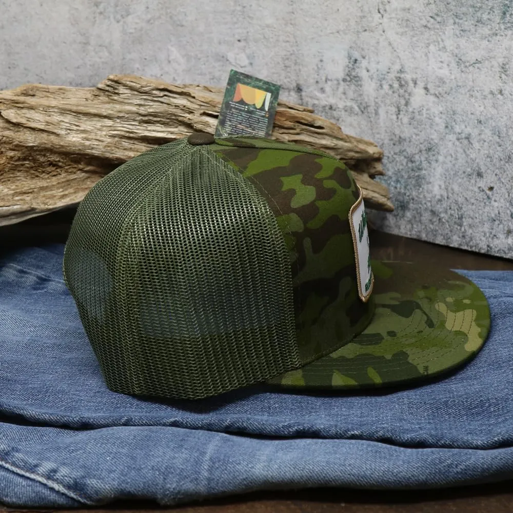 WHISKEY BENT HAT CO. Green Head Adjustable Snapback Outdoor Lifestyle Duck Hat