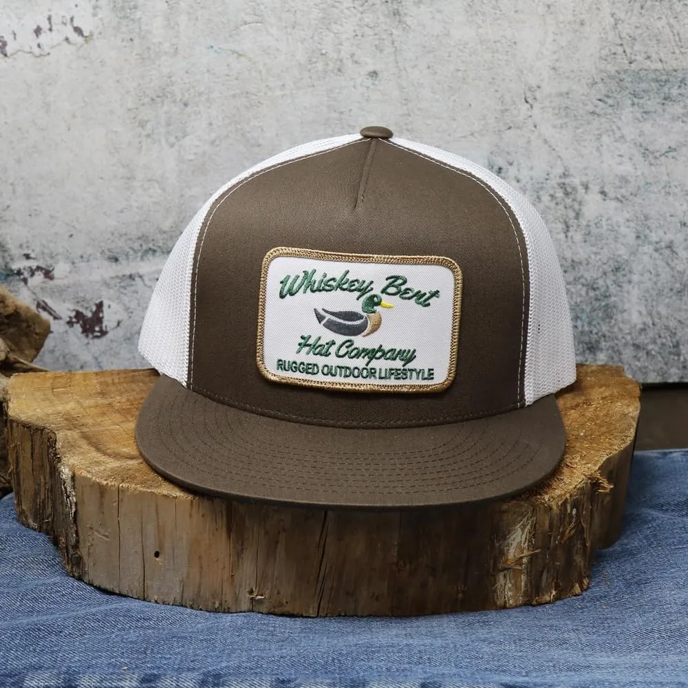 WHISKEY BENT HAT CO. Green Head Adjustable Snapback Outdoor Lifestyle Duck Hat