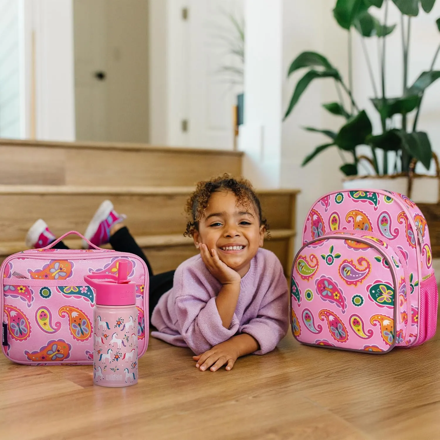 Wildkin 12-inch Kids Backpack – Padded, Adjustable, Ideal for Daycare & Travel (Paisley)