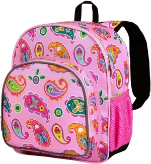 Wildkin 12-inch Kids Backpack – Padded, Adjustable, Ideal for Daycare & Travel (Paisley)