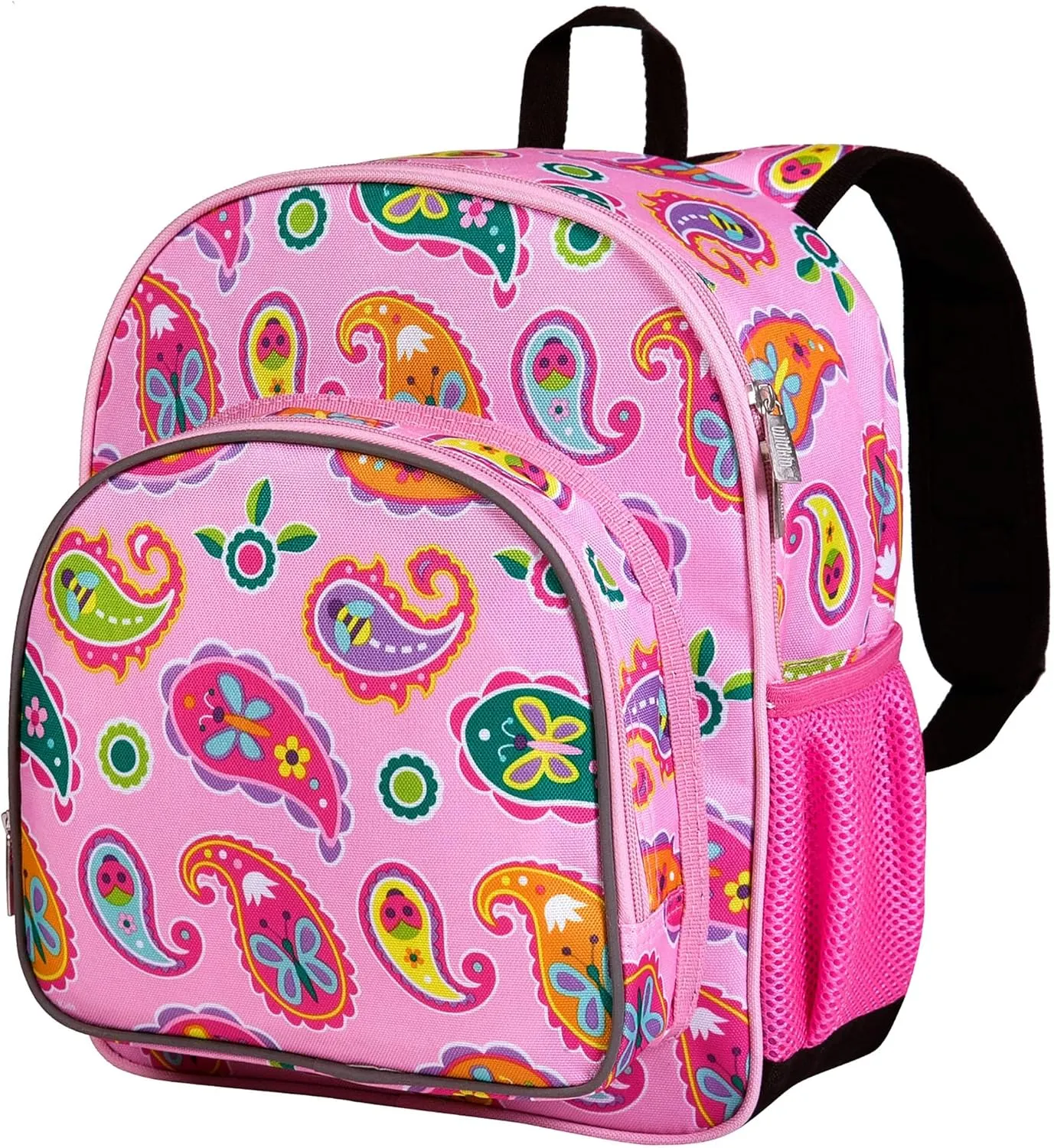 Wildkin 12-inch Kids Backpack – Padded, Adjustable, Ideal for Daycare & Travel (Paisley)