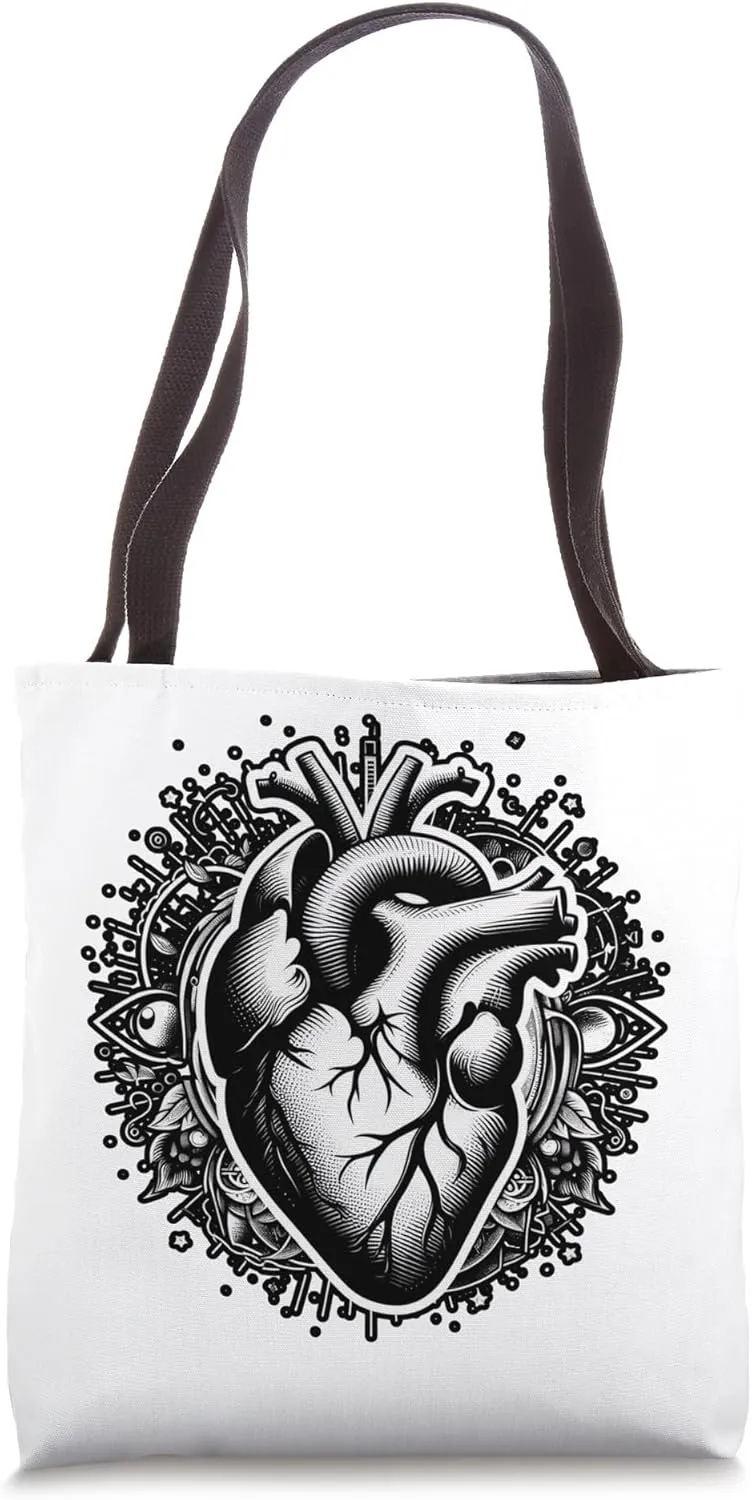 Wings of the Soul: Latent Heart Tote Bag