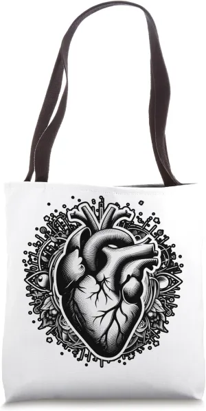 Wings of the Soul: Latent Heart Tote Bag