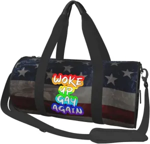 Woke Up Gay Again Duffel Bag Gym Bag Travel Sports Tote Large Foldable Beach Swim Yoga4
