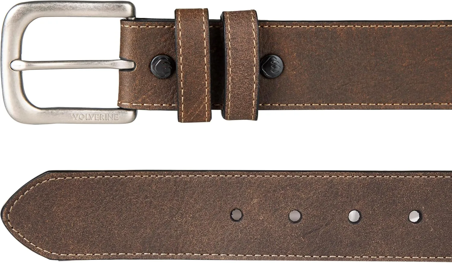 Wolverine Men's Full Grain Leather | Workwear | Heavy Duty | Durable | Everyday | Classic | Casual | Metal Buckle