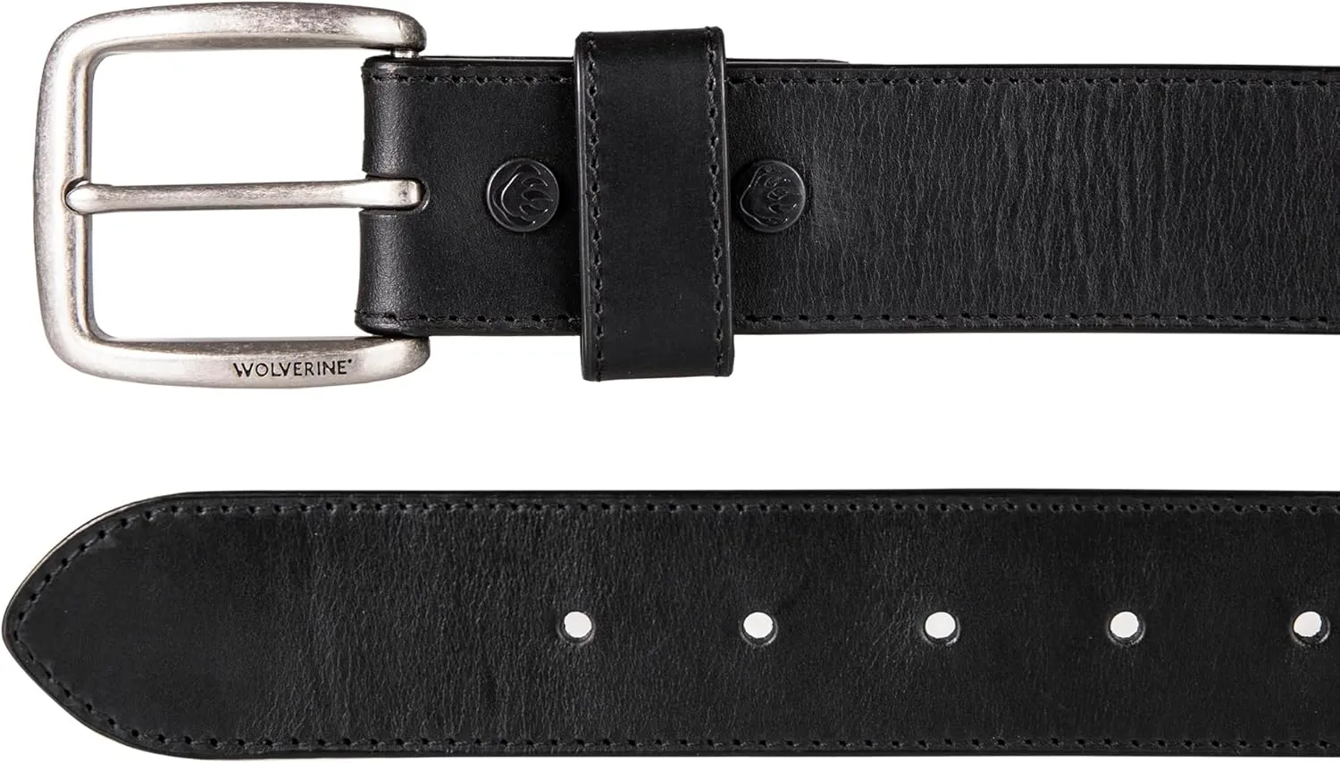 Wolverine Men's Full Grain Leather | Workwear | Heavy Duty | Durable | Everyday | Classic | Casual | Metal Buckle