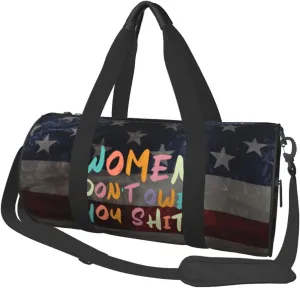 Women Don'T Owe You Shit Duffel Bag Gym Bag Travel Sports Tote Large Foldable Beach Swim Yoga9