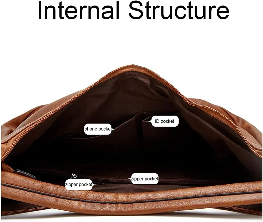 Women Shoulder Bag Tote Bag PU Leather Large Capacity Handbag Wallet Purse 2Pcs Set