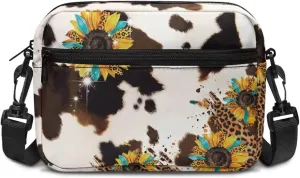 Women Shoulder Handbag Roomy Multiple Pocket Bag Crossbody Purse Fashion Messenger Bag with Adjustable Straps