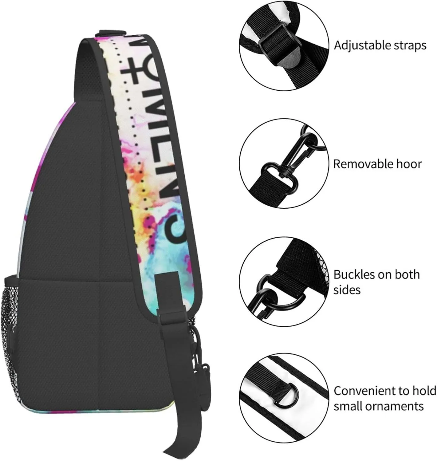Women'S History Month_ Crossbody Backpack Dachshunds Dog Chest Bag Lightweight One Strap Backpack Multipurpose Travel Hiking For Men Women