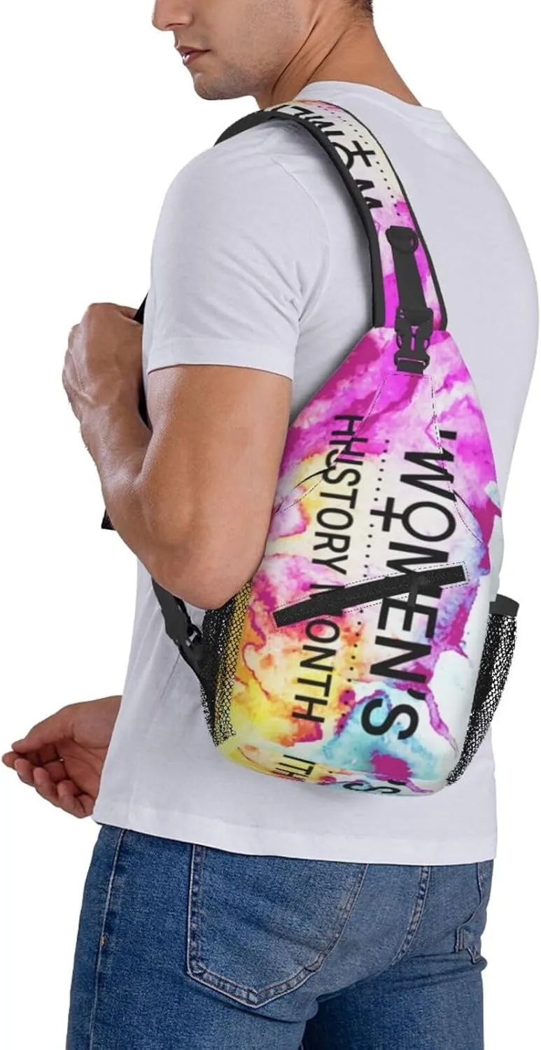Women'S History Month_ Crossbody Backpack Dachshunds Dog Chest Bag Lightweight One Strap Backpack Multipurpose Travel Hiking For Men Women