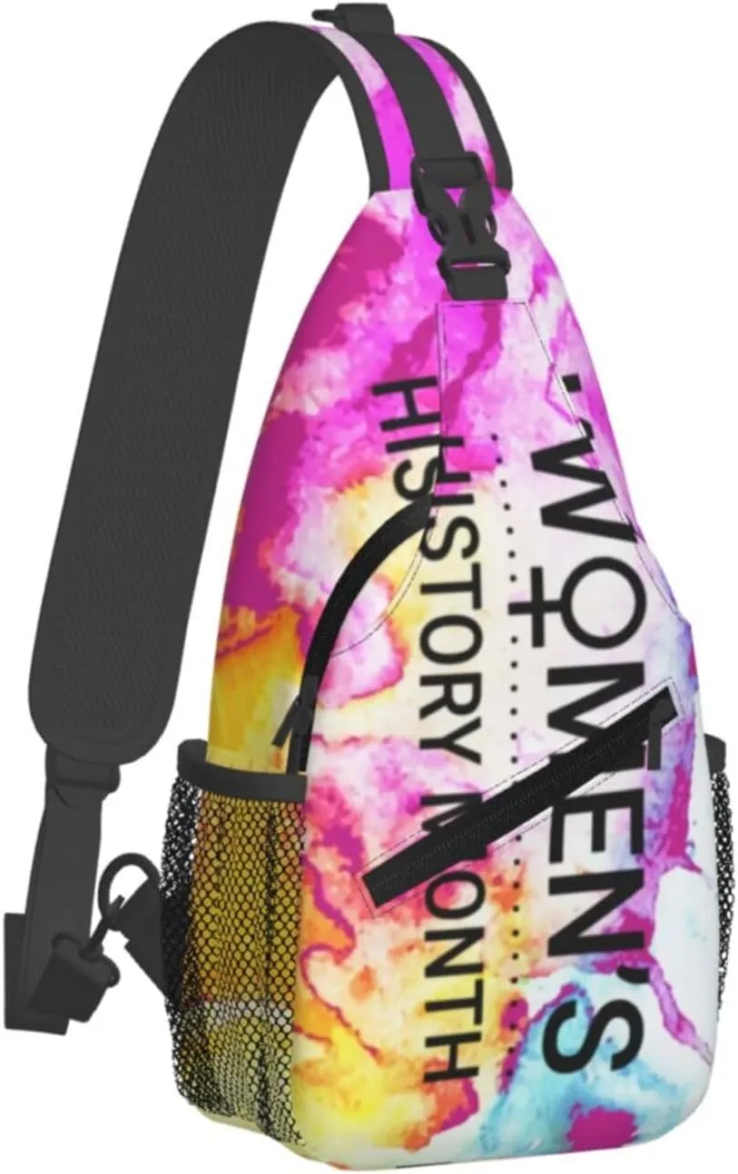 Women'S History Month_ Crossbody Backpack Dachshunds Dog Chest Bag Lightweight One Strap Backpack Multipurpose Travel Hiking For Men Women