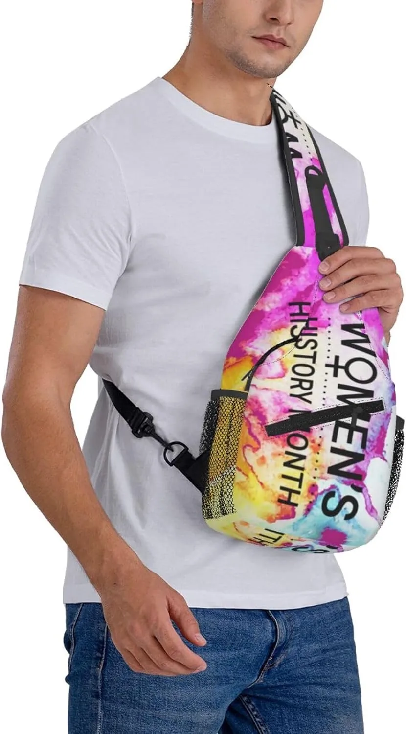 Women'S History Month_ Crossbody Backpack Dachshunds Dog Chest Bag Lightweight One Strap Backpack Multipurpose Travel Hiking For Men Women