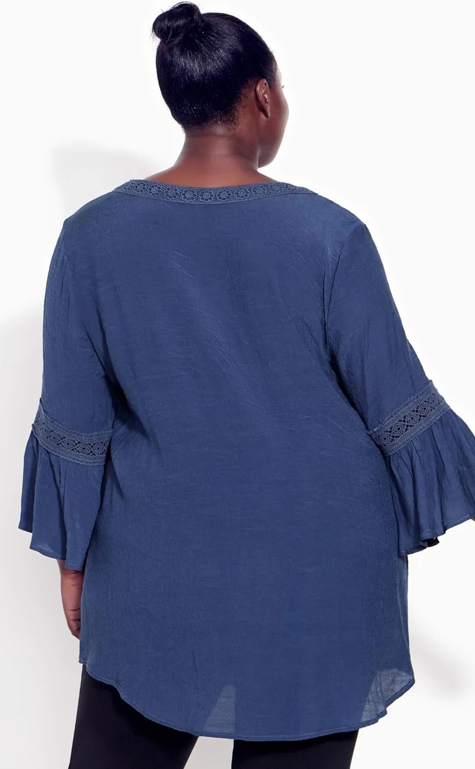 Women's Plus Size Tunic Pleat LACE