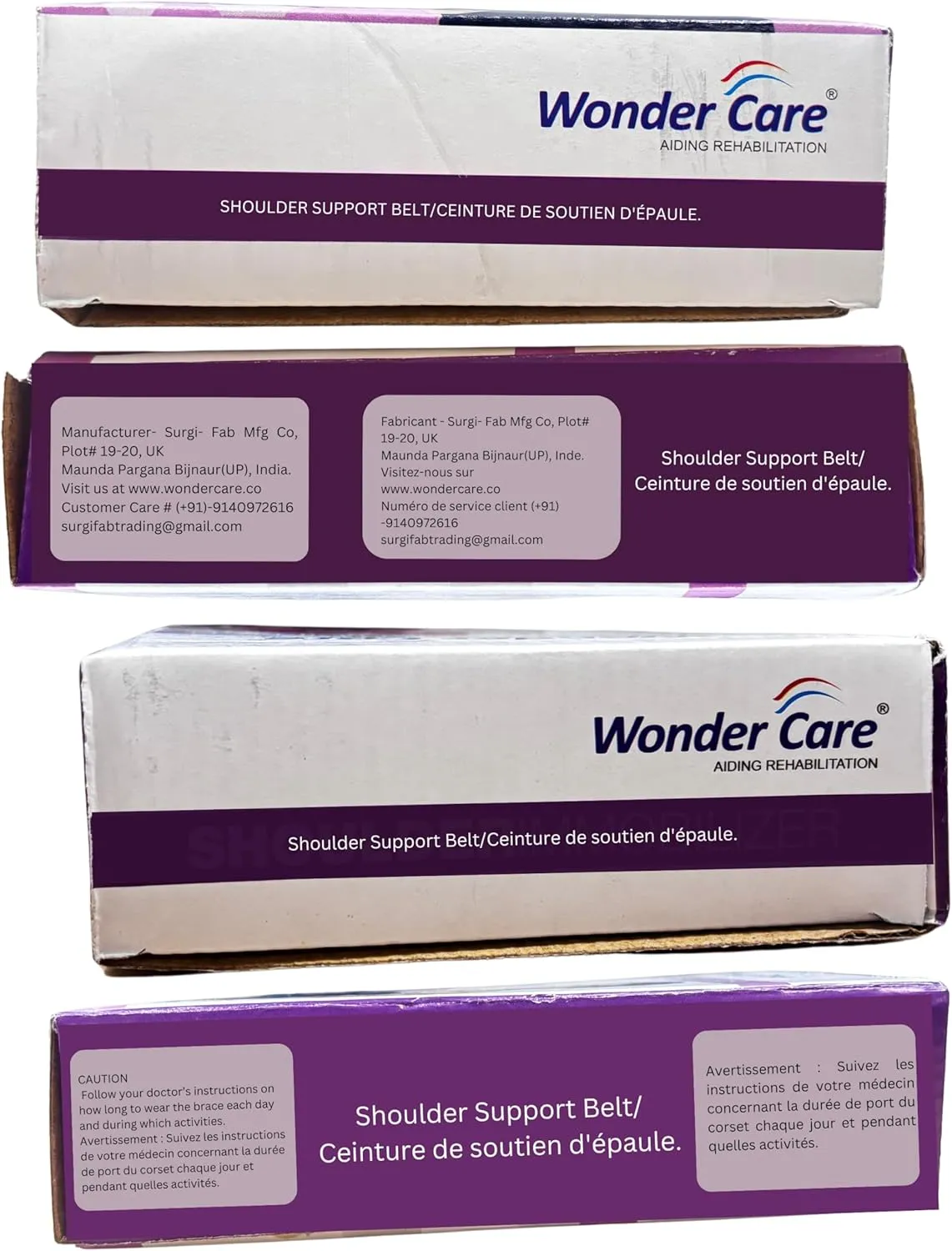 Wonder Care-Left Right Shoulder Immobilizer Arm Sling Elastic Brace for Clavicle Collar Bone Dislocation Subluxation Shoulder stabilizer Compression Brace After Rotator Cuff Surgery - Black-Size 2