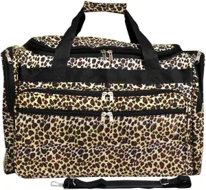 World Traveler Animal Prints 19-inch Duffel Bag, Leopard