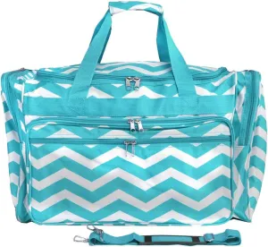 World Traveler Chevron 22-inch Carry-on Duffle Bag with Adjustable Shoulder Strap