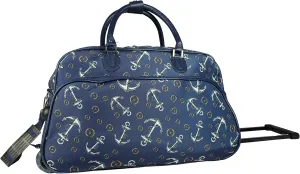 World Traveler Classic Prints 21-inch Carry-on Rolling Duffel Bag