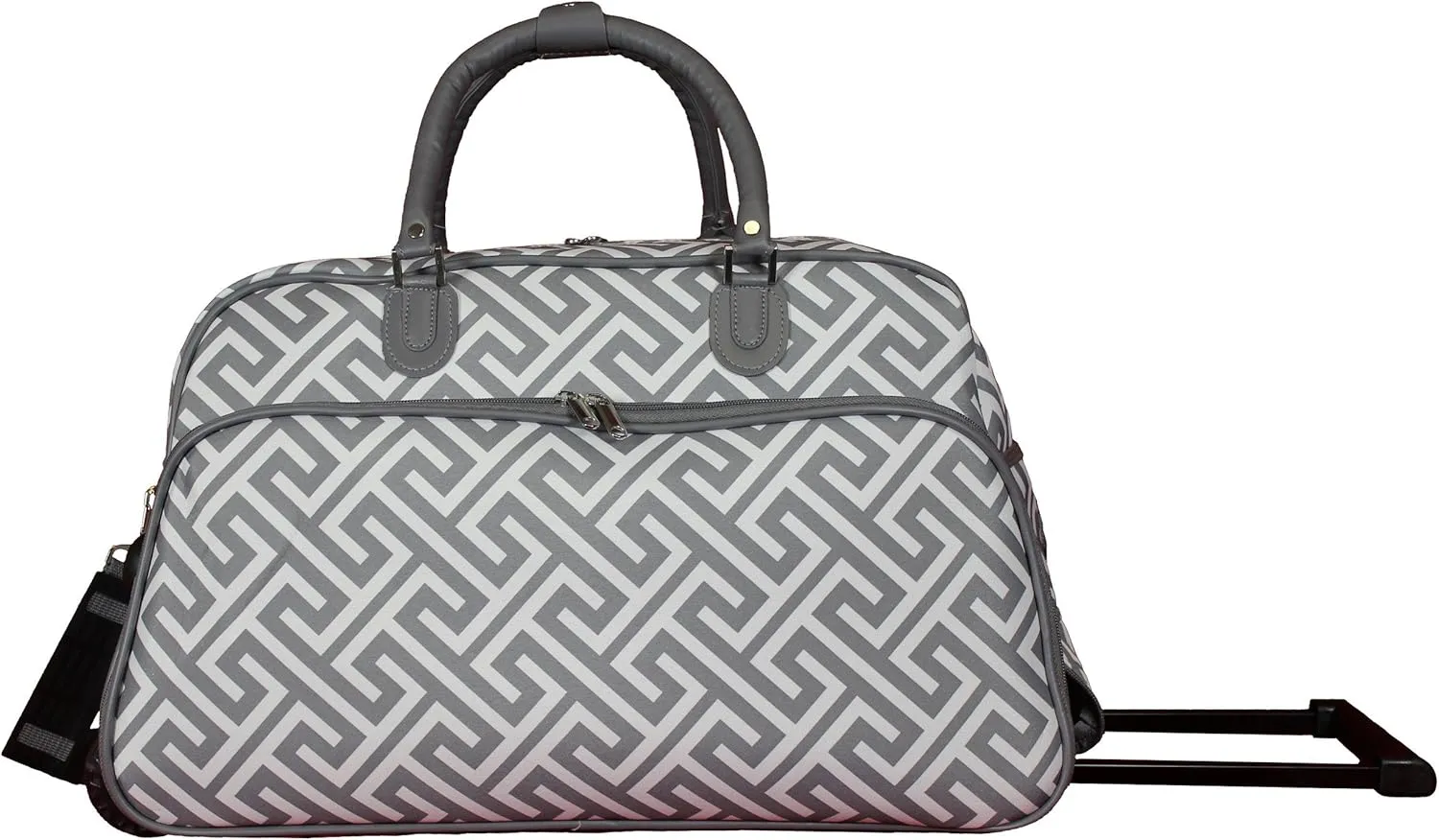 World Traveler Classic Prints 21-inch Carry-on Rolling Duffel Bag