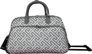World Traveler Classic Prints 21-inch Carry-on Rolling Duffel Bag