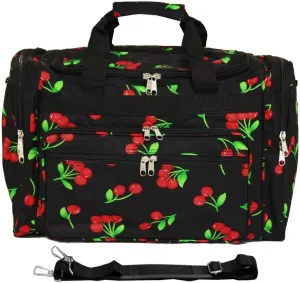 World Traveler Feel Good Prints 19-inch Duffel Bag, Cherry
