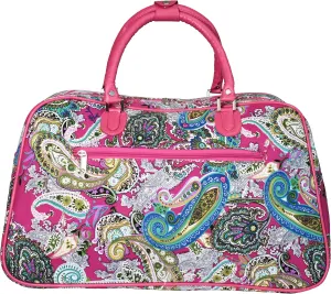 World Traveler Paisley 21-inch Carry-on Shoulder Duffel Bag