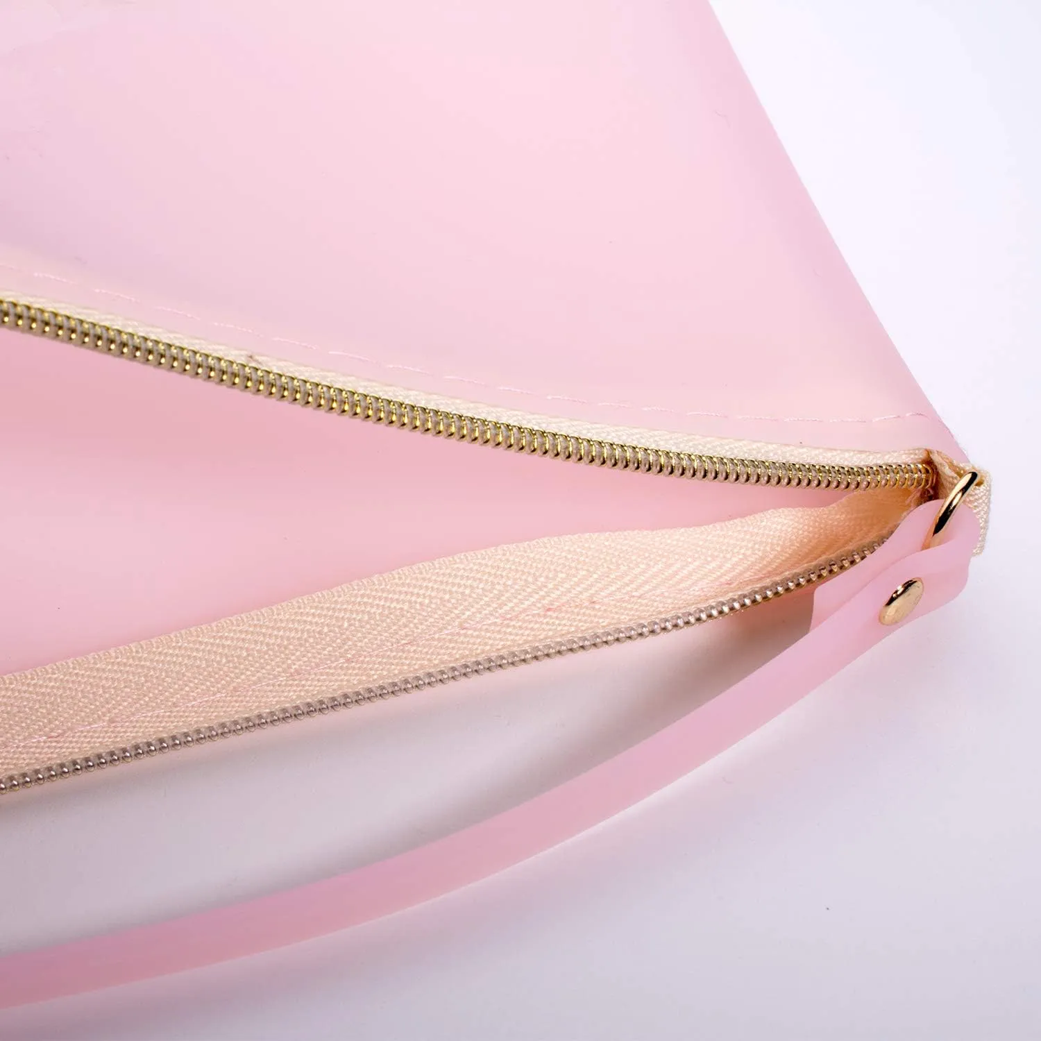 Wristlet by Pudinbag for Women | Zipper Phone Wristlet | Beach Pouch | Water Resistant Silicone | Semi-transparent | Vegan