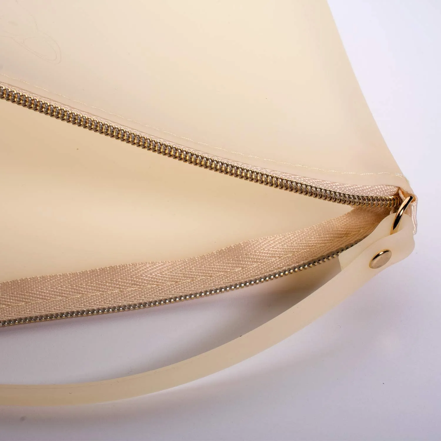Wristlet by Pudinbag for Women | Zipper Phone Wristlet | Beach Pouch | Water Resistant Silicone | Semi-transparent | Vegan