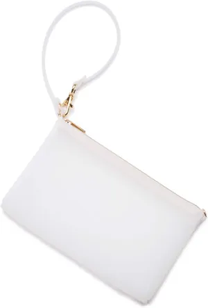 Wristlet by Pudinbag for Women | Zipper Phone Wristlet | Beach Pouch | Water Resistant Silicone | Semi-transparent | Vegan