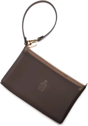 Wristlet by Pudinbag for Women | Zipper Phone Wristlet | Beach Pouch | Water Resistant Silicone | Semi-transparent | Vegan